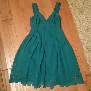 Antonio Melanin teal floral dress